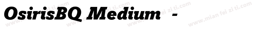 OsirisBQ Medium 语字体转换